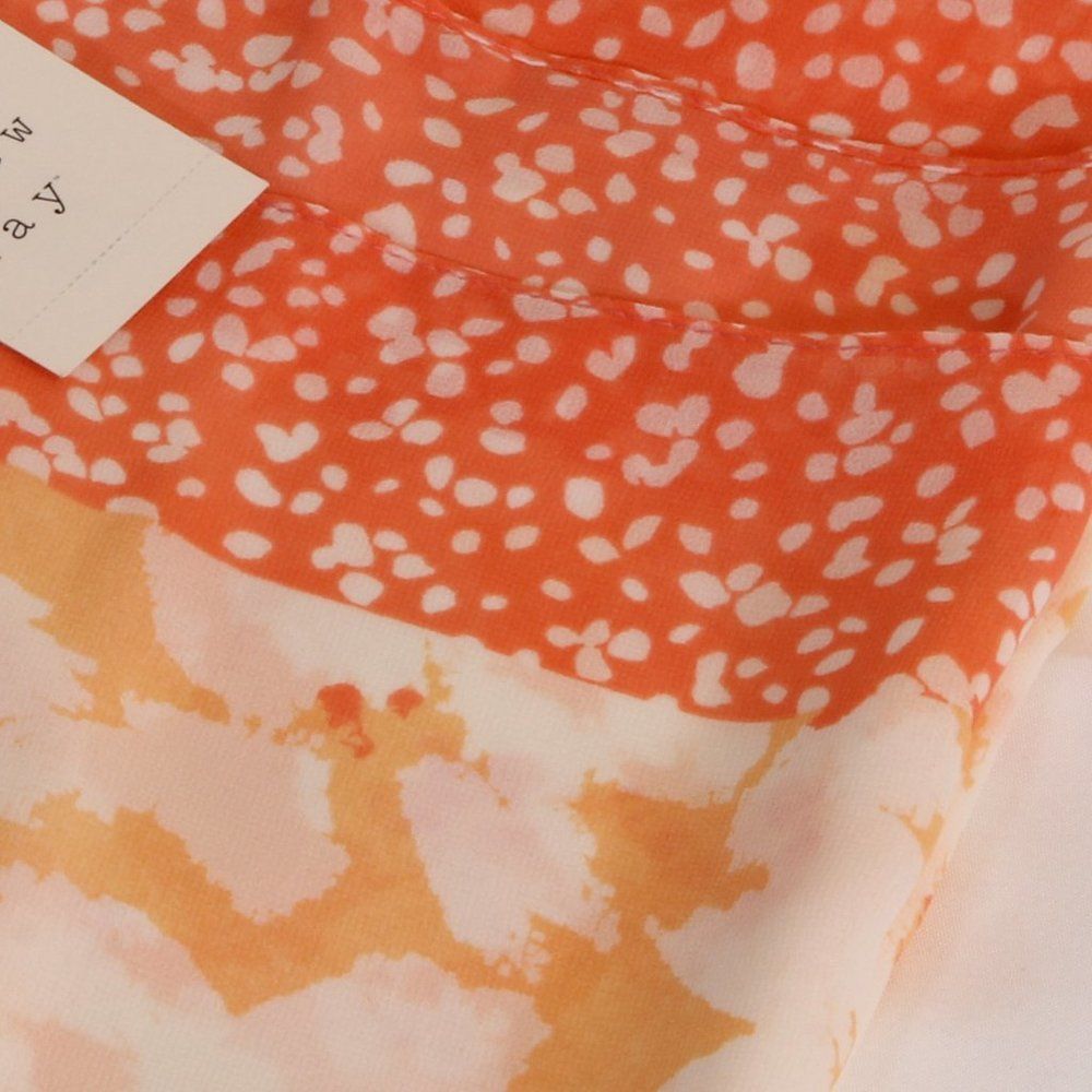 A New Day Women's Spring Boho Floral Print Square Crepe Scarf - Picture 5 of 5